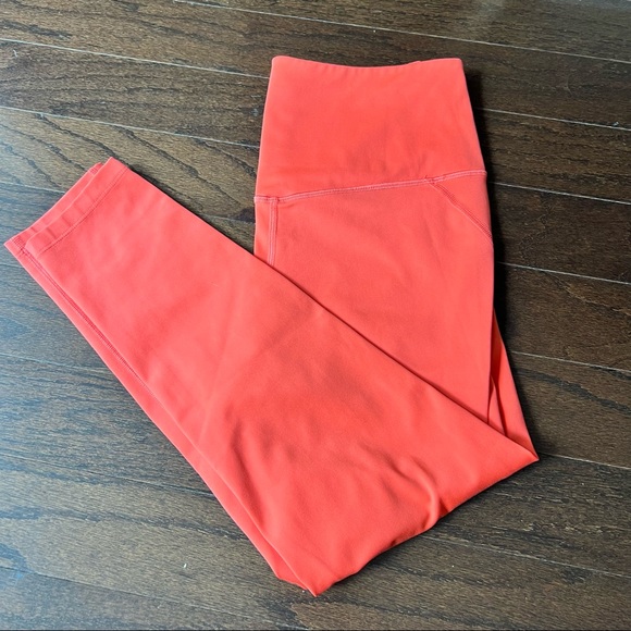 Like new salmon/orange leggings - Size M - (part of a set, but sold separately) - Picture 1 of 6